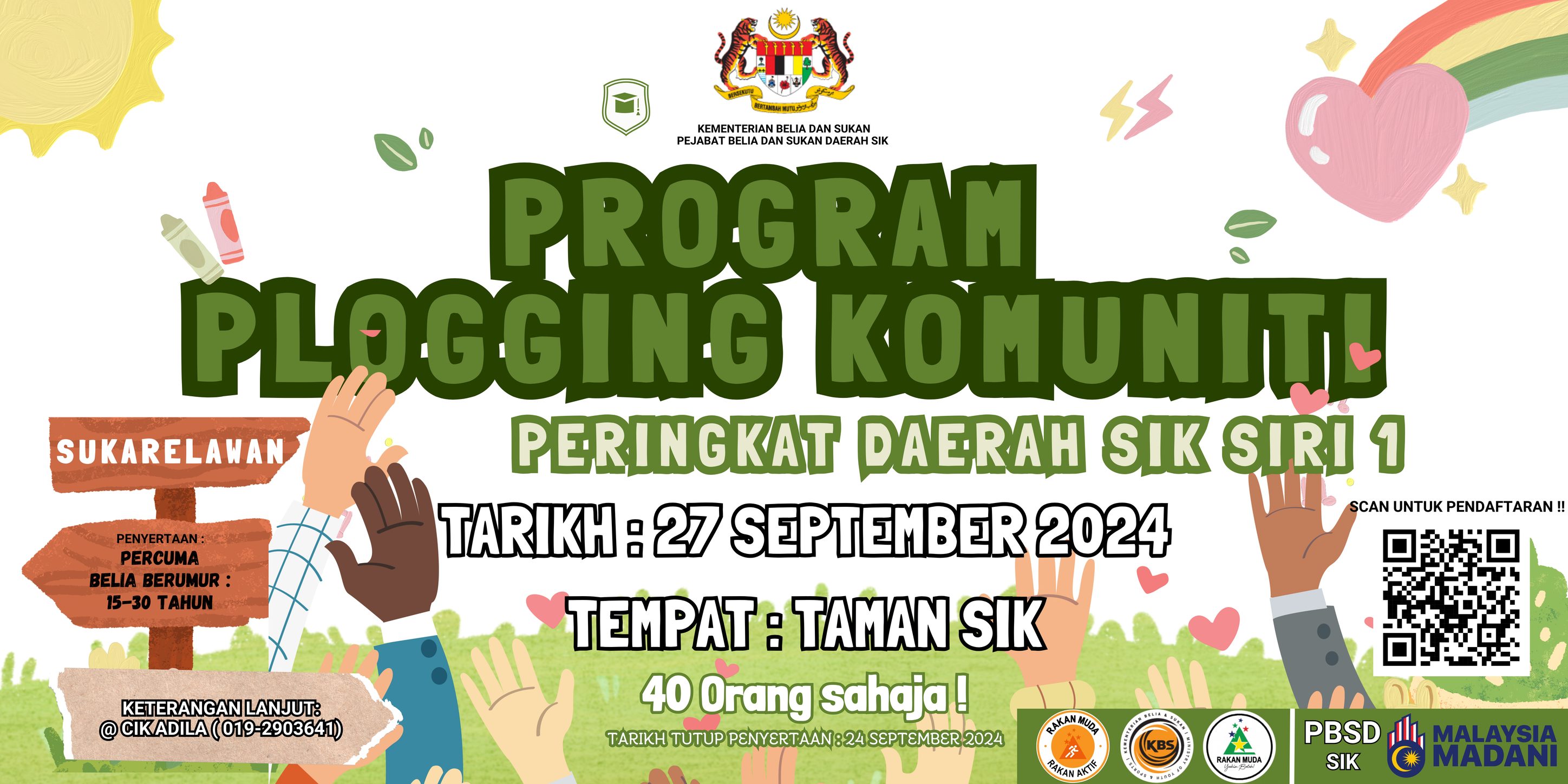 plogging komuniti daerah sik