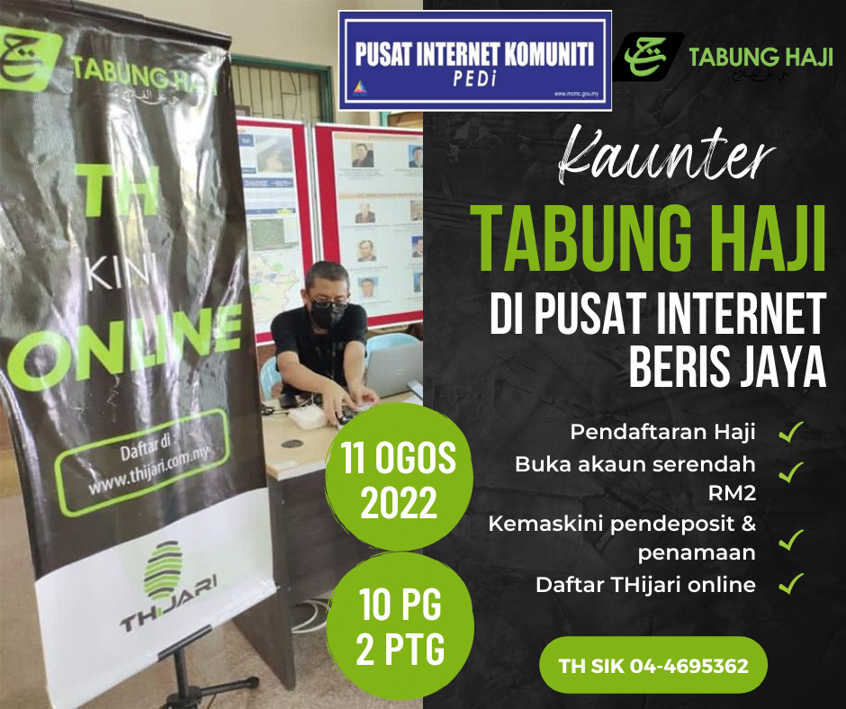 Kaunter Tabung Haji di PEDI Beris Jaya