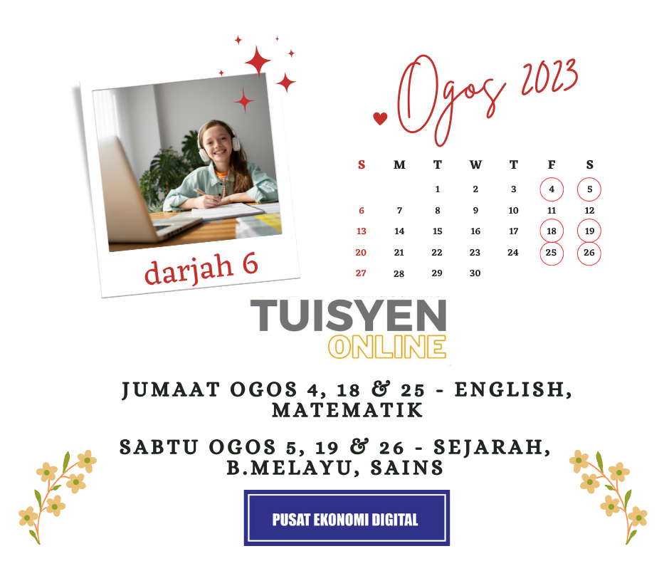 e tuisyen Ogos 2023 darjah 6